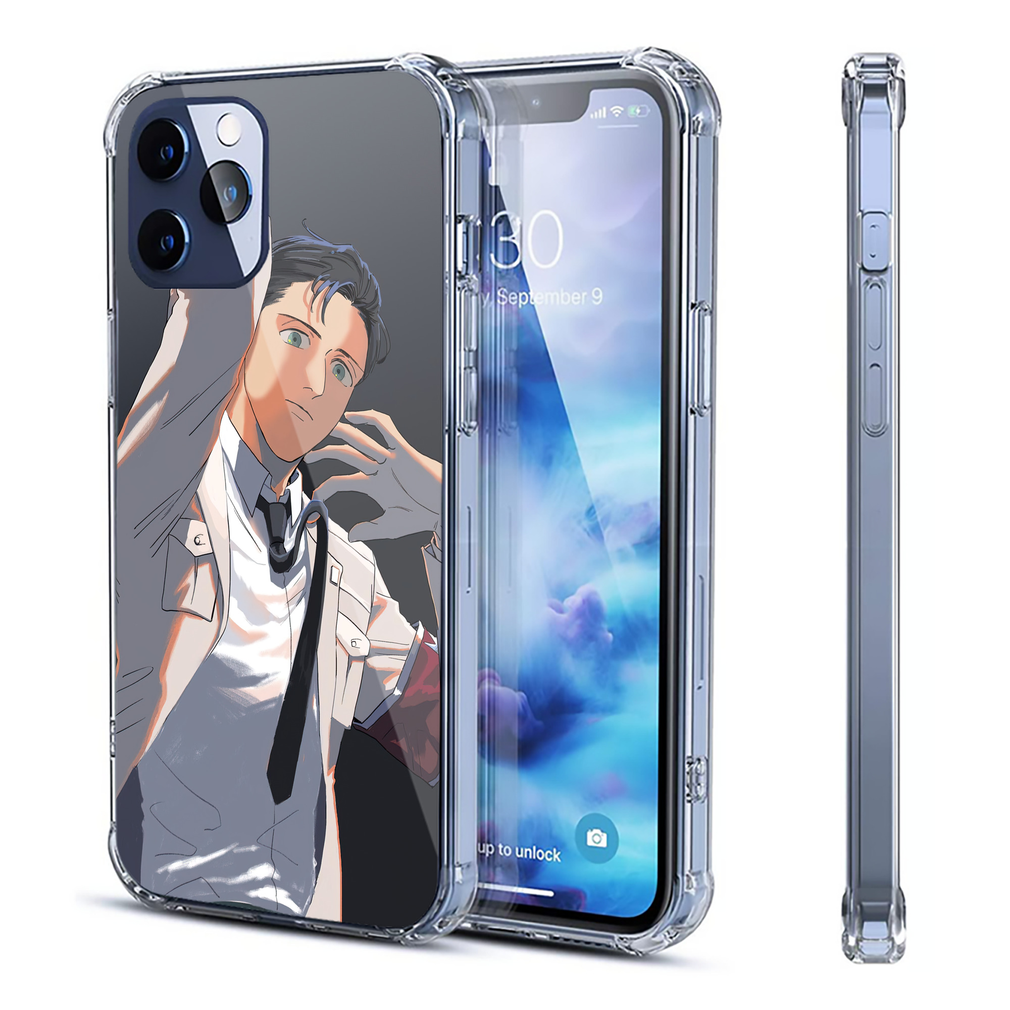 （画像用） 進撃の巨人 Attack on Titan 【iPhone 12シリーズ対応】透明スマホケース（クリアソフトケース）